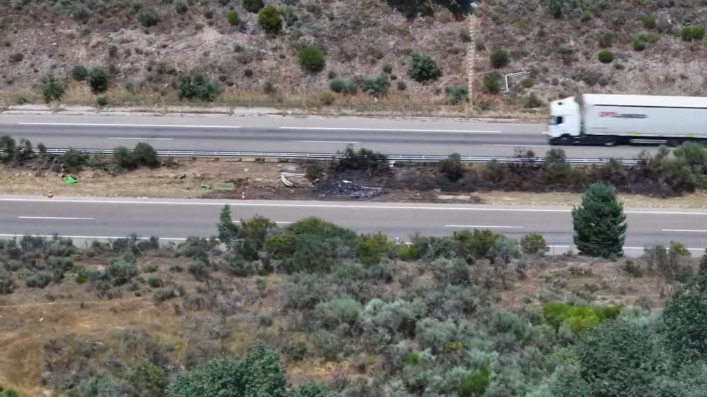 Crash site where Liverpool player Diogo Jota and his brother died - ABC ...