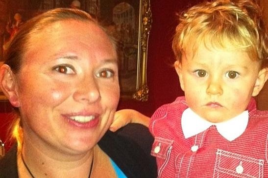 Missing Northern Territory woman Carlie Sinclair, pictured with her son Alex.