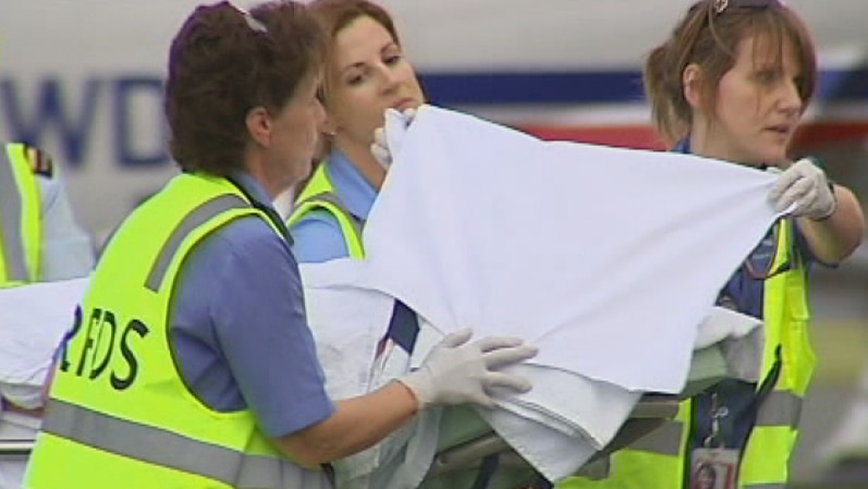 RFDS employees care for shark attack victim Greg Pickering