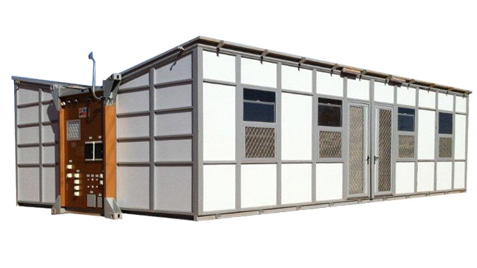 Pre-fabricated housing available through former AFL player Neville Roberts' company.