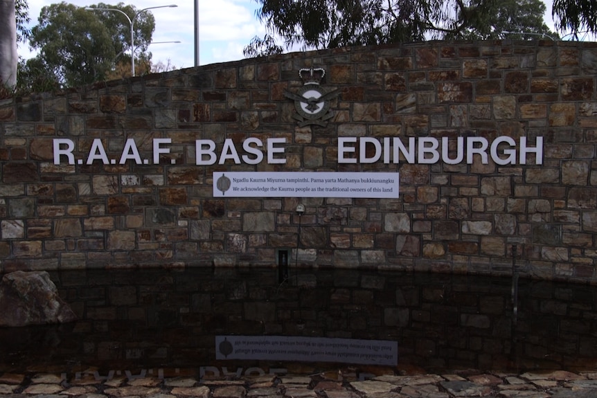 The front gate at RAAF Edinburgh, Adelaide