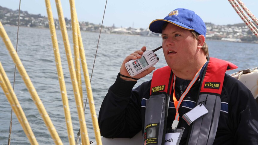 The crew of an Albany sailboat