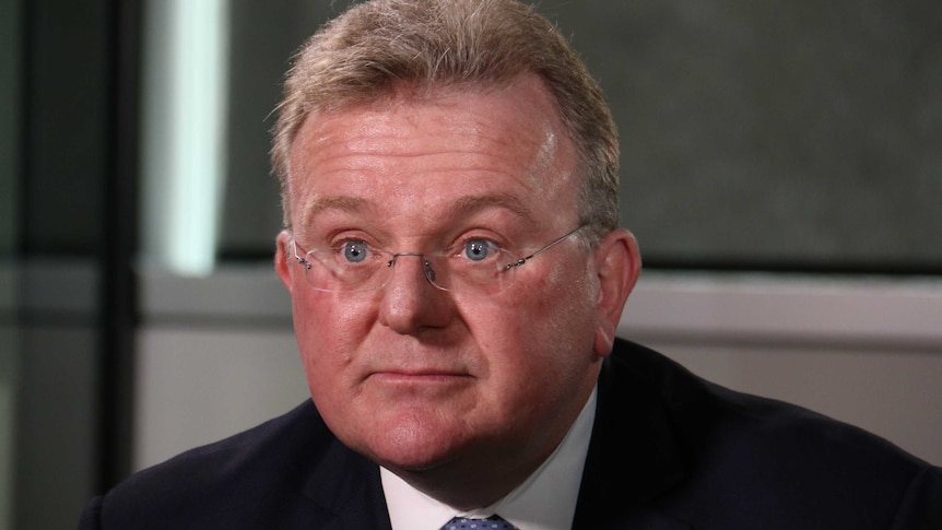 Bruce Billson talks to 7.30