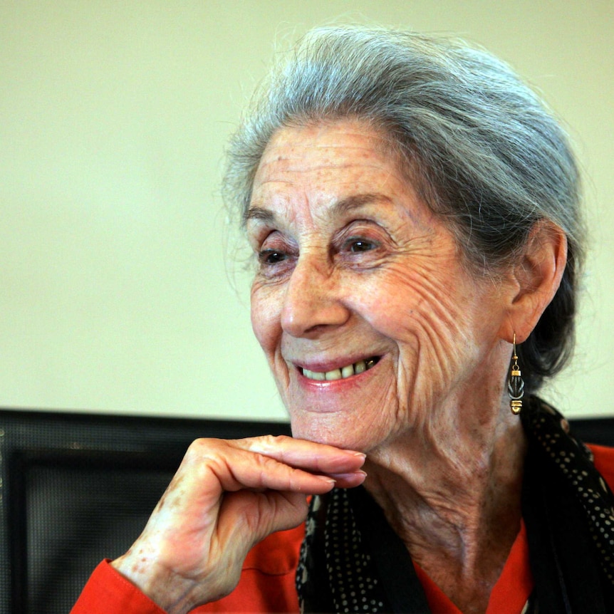 Nobel Prize for literature laureate Nadine Gordimer attends a memorial