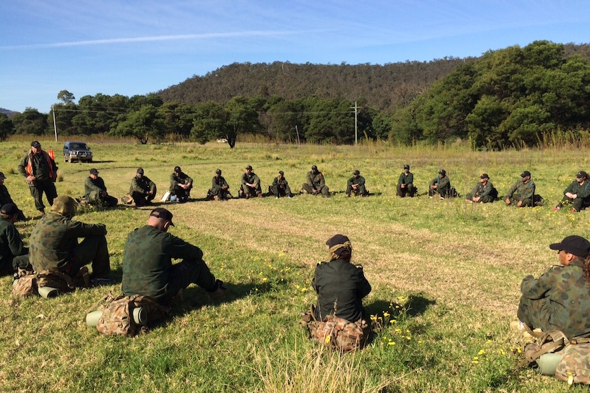 Teenage recruits at the To Reach Your Own Potential bootcamp