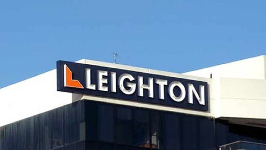 Sign on a Leighton Contractors building