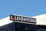 Sign on a Leighton Contractors building