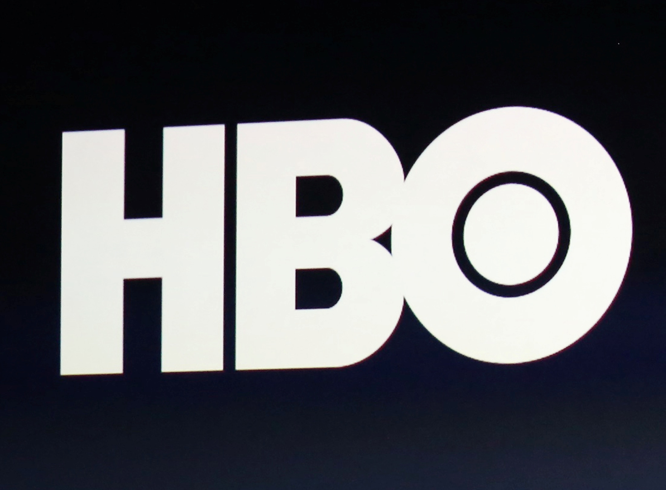A black and white HBO logo.