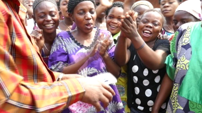 Congolese women receive sanitary kits donated by Days for Girls
