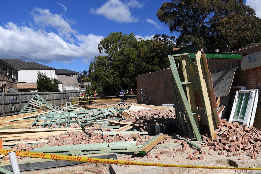 Wall collapse at Carlingford