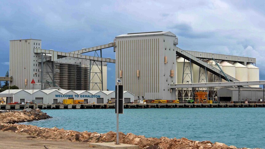 Geraldton Port and loading terminal. July 21, 2014.