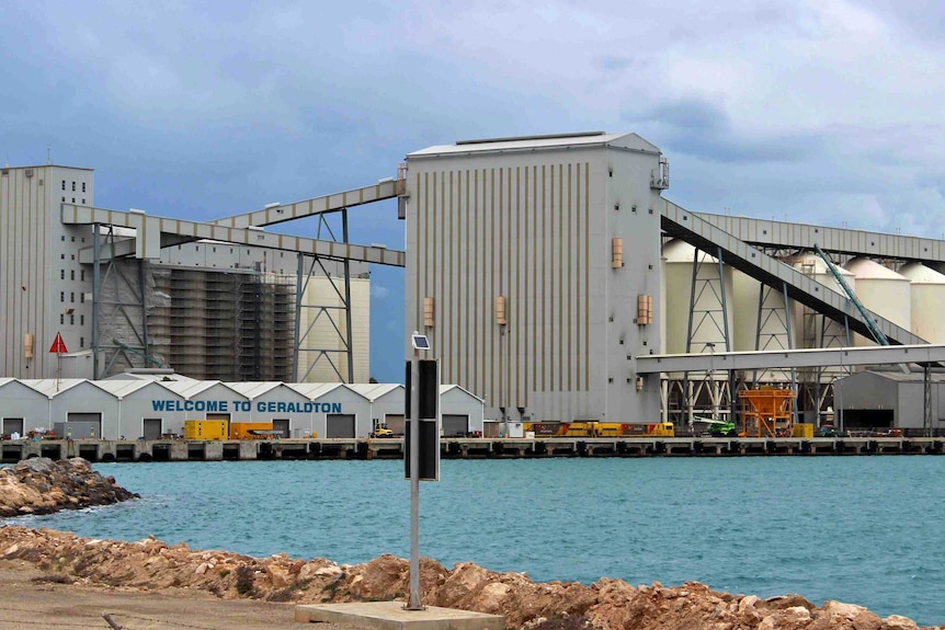 Geraldton Port and loading terminal. July 21, 2014.