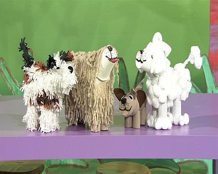 Sausage dog craft made using a balloon