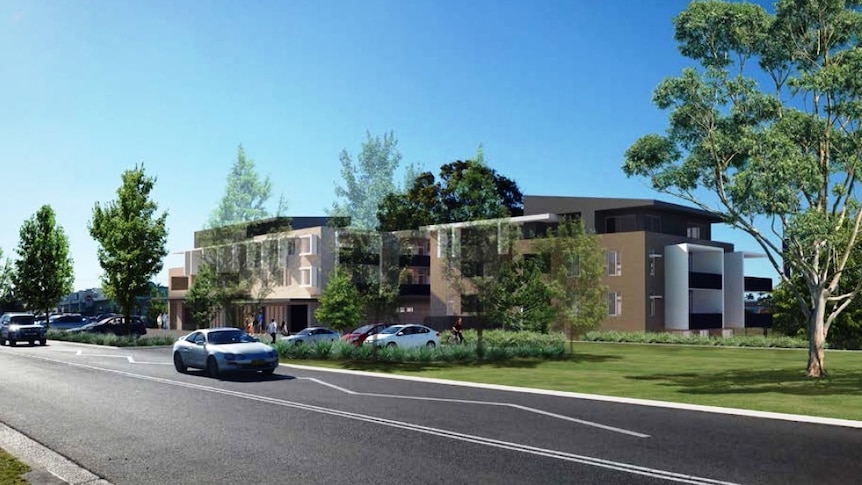 An artist's impression of the housing development at Whitebridge