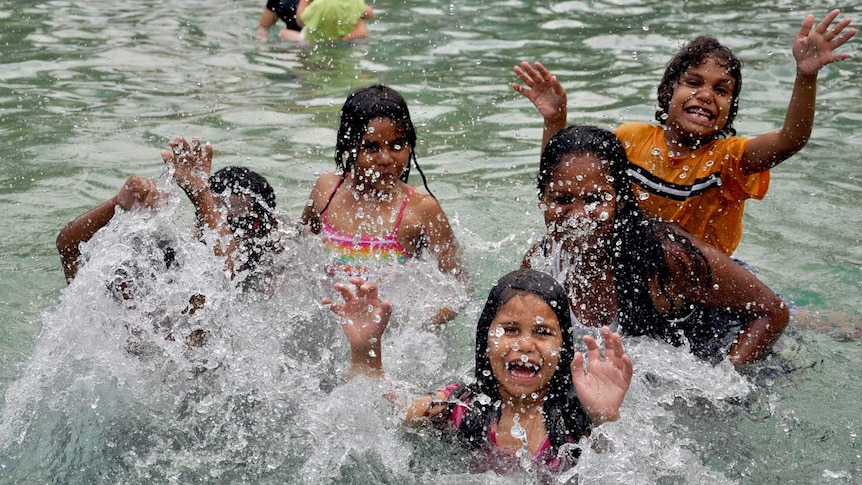 Kids have fun and cool down in Brisbane