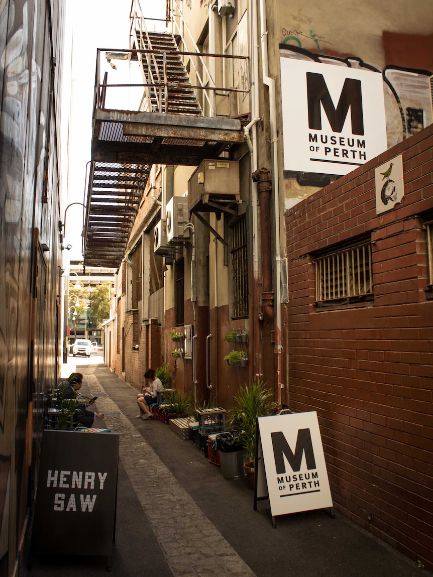 The laneway entrance of the Museum of Perth