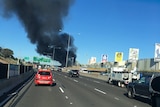 Smoke coming from DFO after plane crash