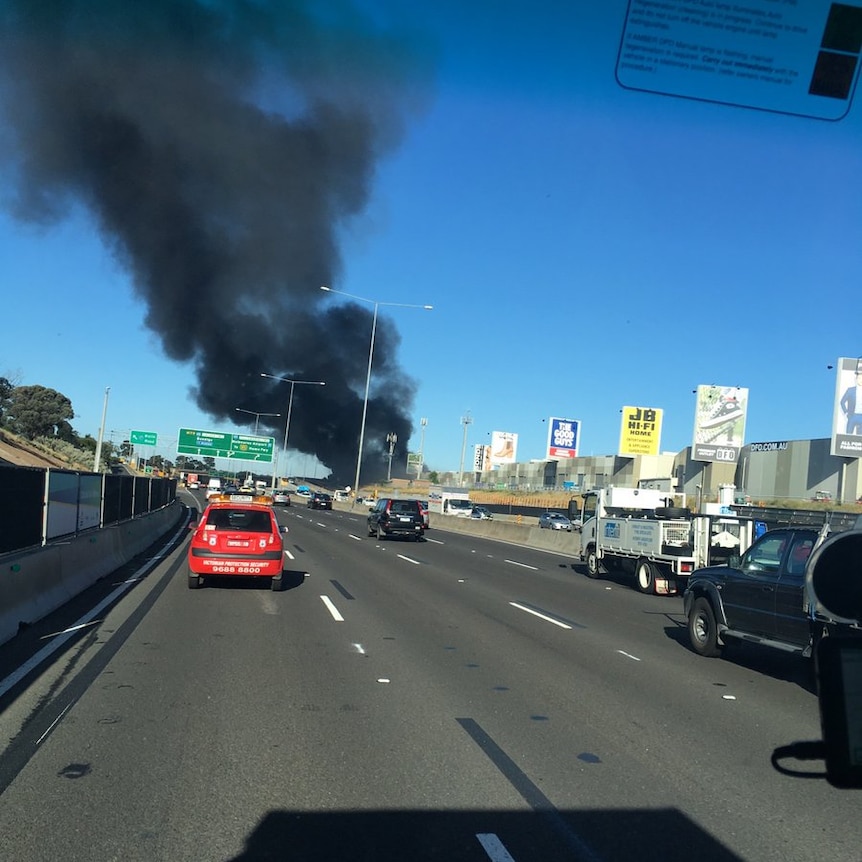 Smoke coming from DFO after plane crash