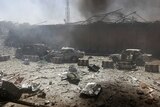 Damaged cars are seen after a blast at the site of the incident in Kabul, Afghanistan May 31, 2017.