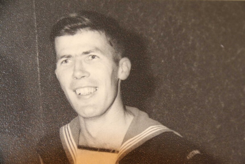 Roger Dewar in the 1960s when he was in the Australian Navy