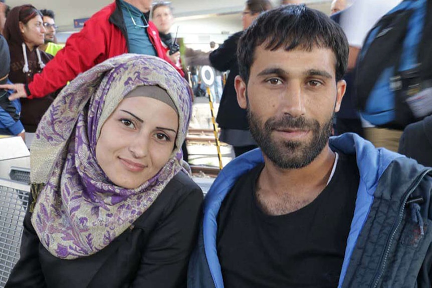 Syrian refugees Mohammed and Fatima