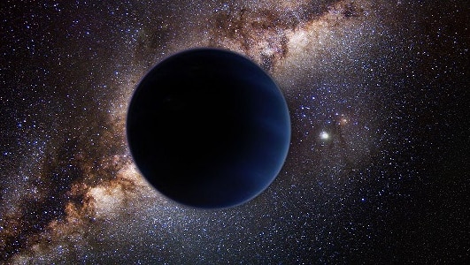 Artist's rendition of a planet in deep space.