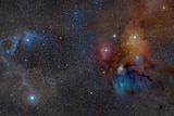 Close- up of the Rho Ophiucus star forming area
