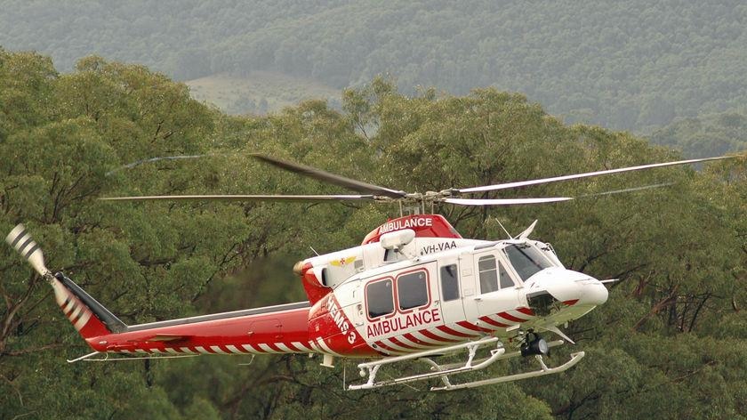 The boy was flown to hospital in Melbourne but later died.