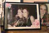 Sarah Correy with friend, seen in a framed photo.