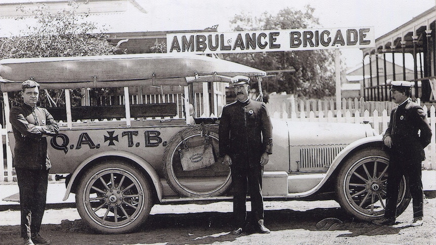 Early members of the Longreach Ambulance Transport Brigade, 1919