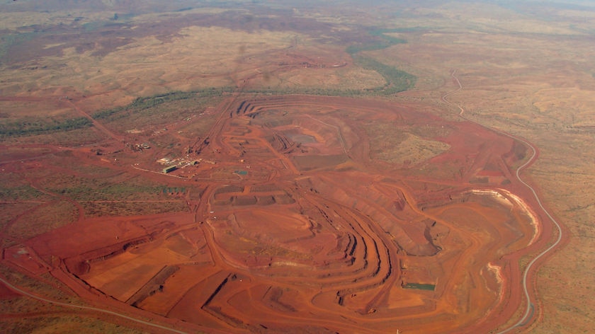 An iron ore mine in the Kimberley region