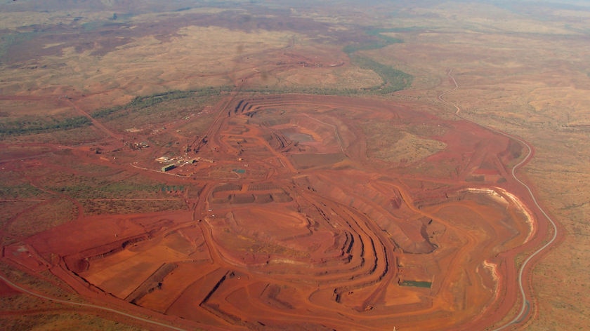 Iron ore mining in the Pilbara