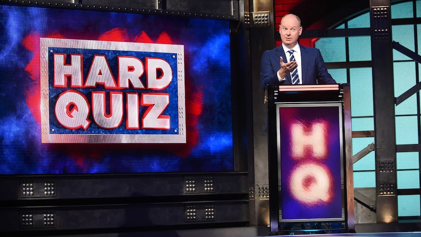 Promotional image from ABC television series, Hard Quiz