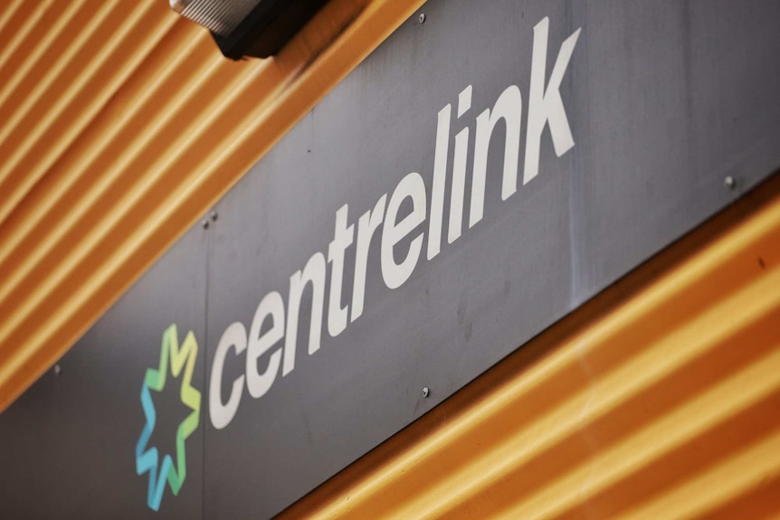 Centrelink sign.