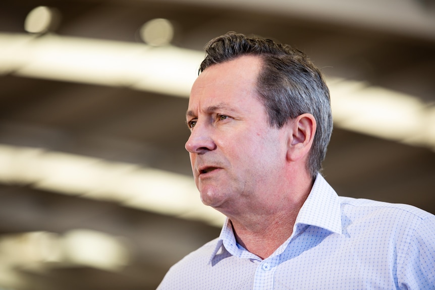 Mark McGowan with a serious expression.