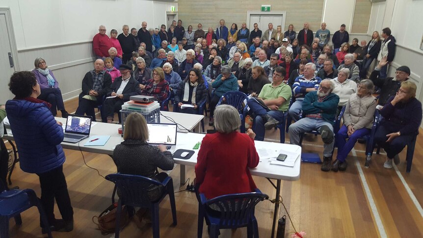 More than 100 people attended a meeting held by a new group trying to prevent planning changes for the proposed development.