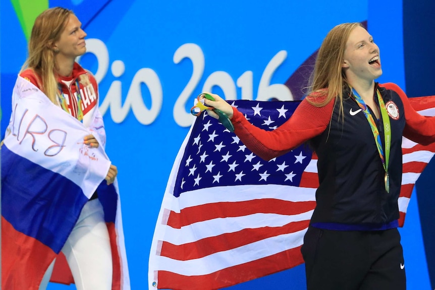 Lilly King and Yuliya Efimova