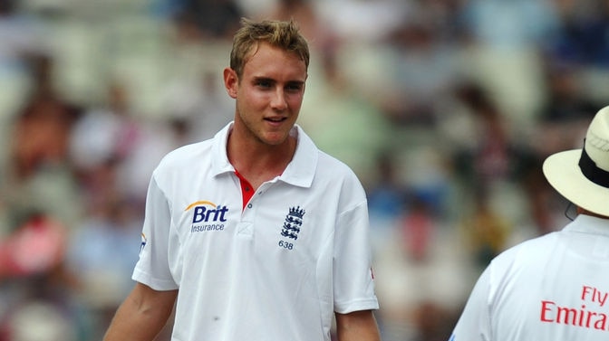 Inappropriate reaction...Stuart Broad asks the question on Sunday.