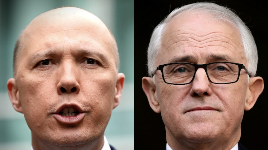 Headshots of Peter Dutton and Malcolm Turnbull