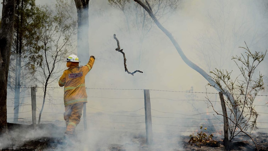 Back-burning near Coonabarabran