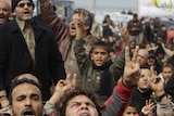 Libya unrest: Anti-Gaddafi protesters chant slogans during a protest in Benghazi