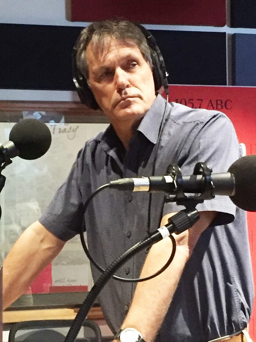 Dr Samuel Heard in the Darwin ABC studio.