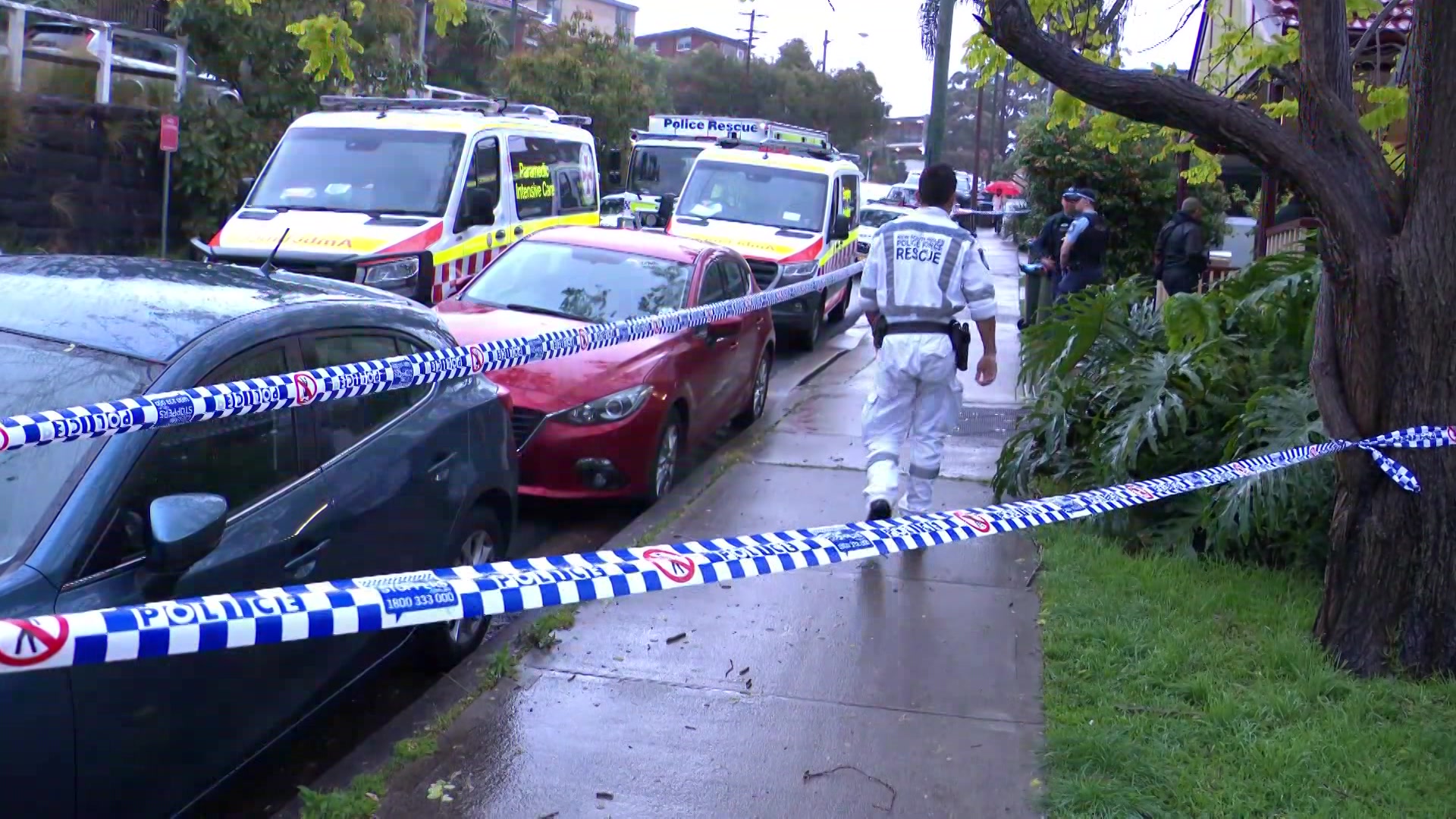 a home with crime tape 