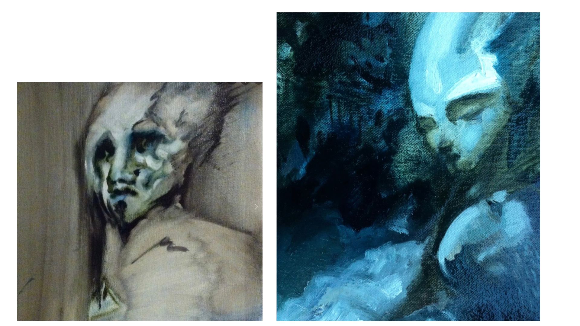 Two paintings in a composite 