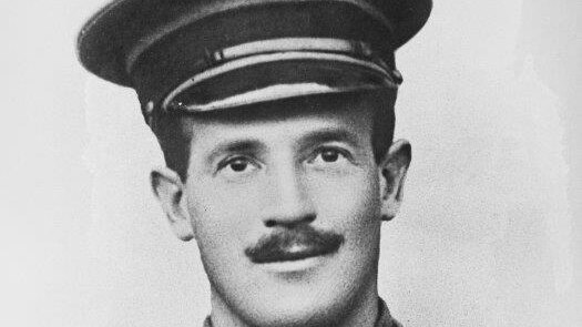 Captain Keith Heritage is remembered as the first Australian to enlist for World War I