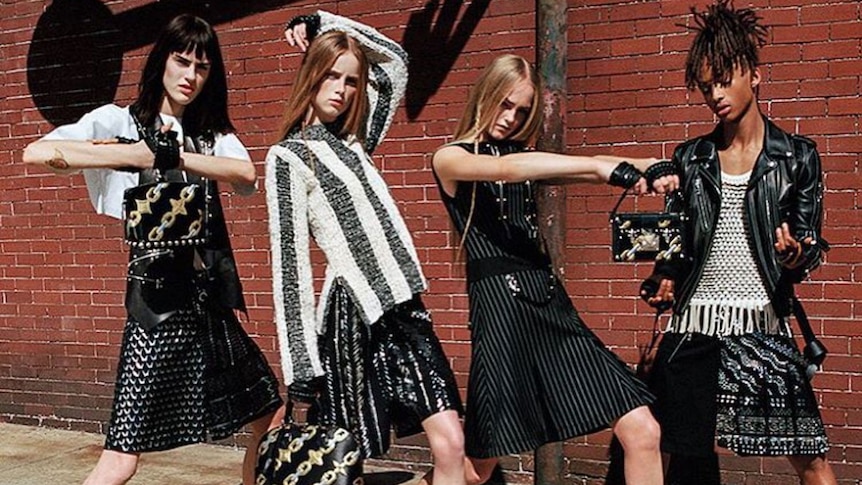 Jaden Smith appears in Louis Vuitton's SS16 women's wear campaign.