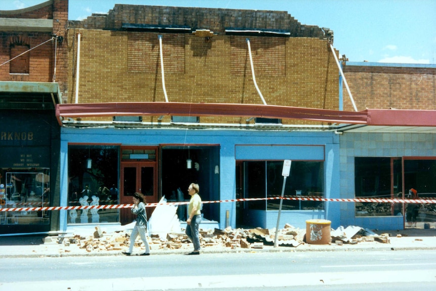 Damage along Beaumont Street