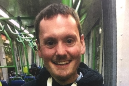 Missing man Benjamin Watt on a Melbourne tram.