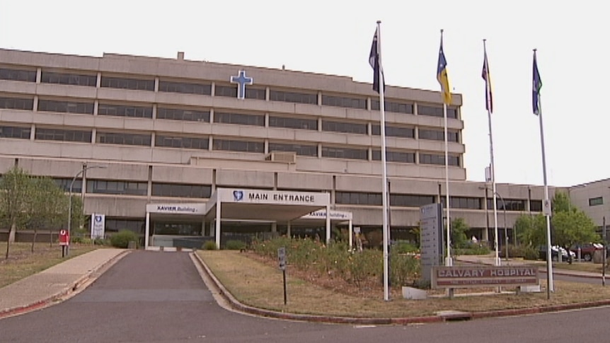 External of Calvary Hospital main building at Bruce