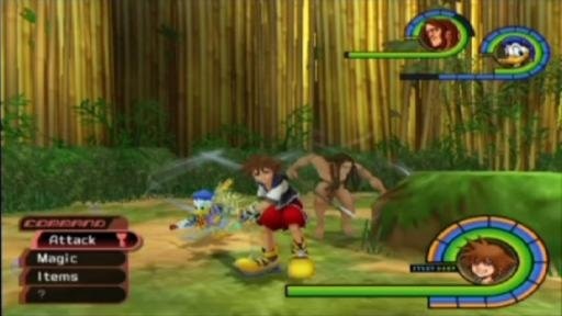 Kingdom Hearts  (PS2) Gameplay 
